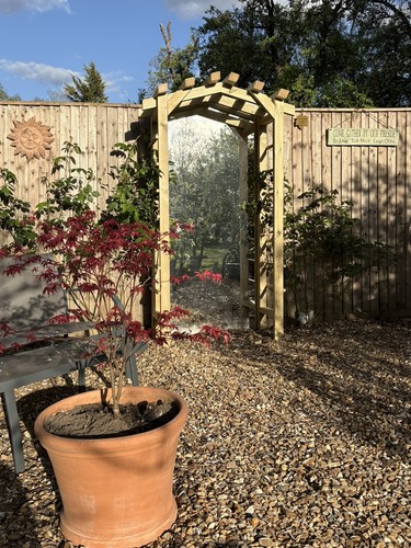 Wooden garden pergola arch - wooden,