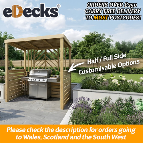 Grillhouse bbq shelter - bbq, treated