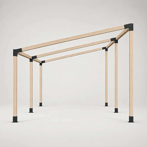 Jexaline pergola kit - pergola, 4"x4"