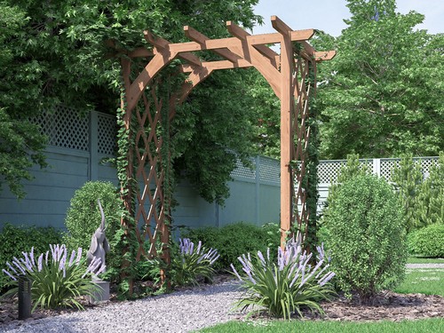 Wooden pergola lattice trellis - pergola,