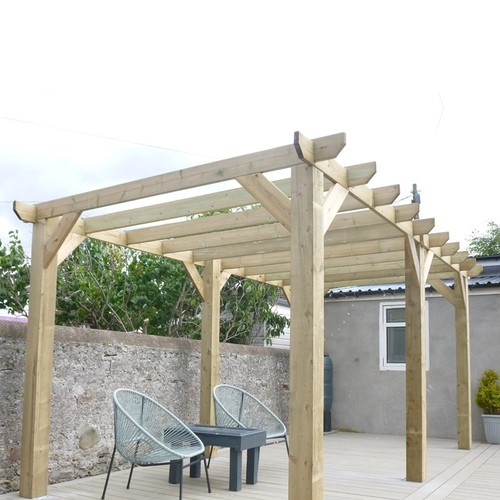 Heavy duty timber garden patio - heavy,
