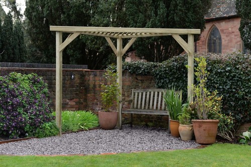 Corner garden pergola - pergola, kit