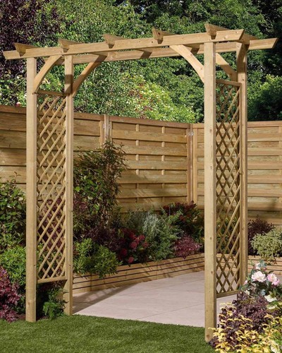 Wide garden arch broadway - garden,