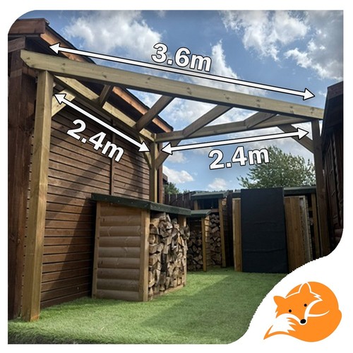 Rustic corner pergola diy kit - rustic,