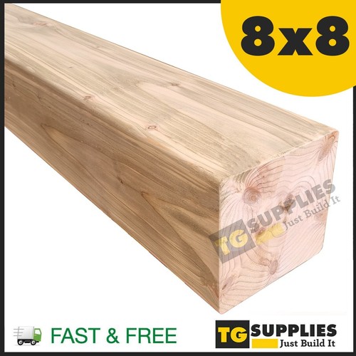8x8 treated timber planed - treated,