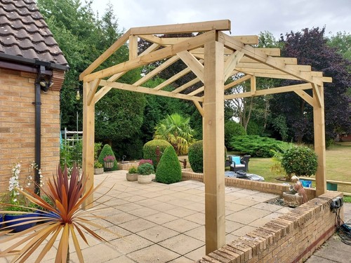 Timber frame wooden - timber,