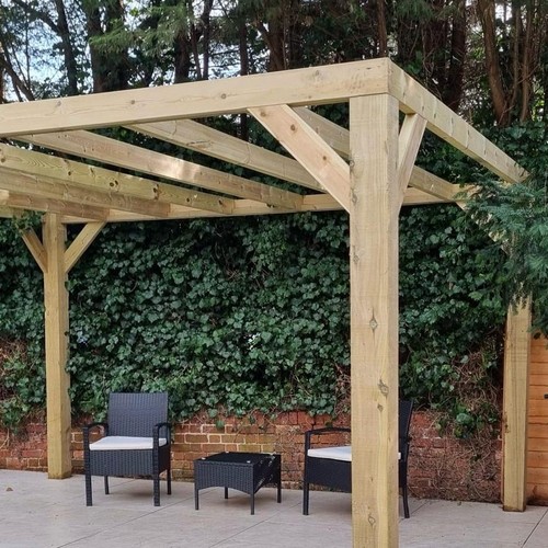 Box pergola heavy - pergola, wood