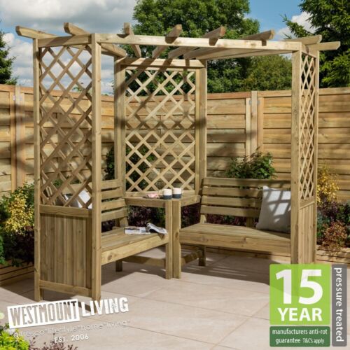 New wooden corner garden - corner,